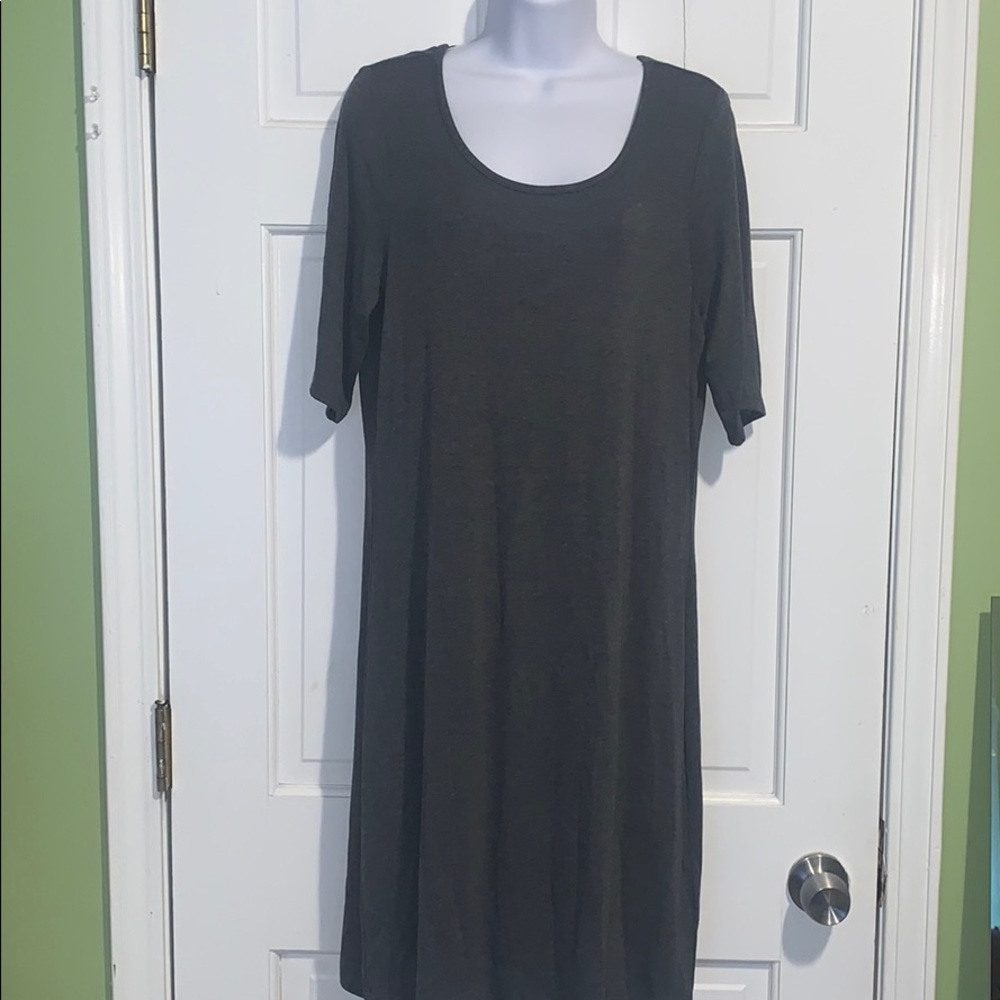Artisan NY Gray Midi dress super soft NWT